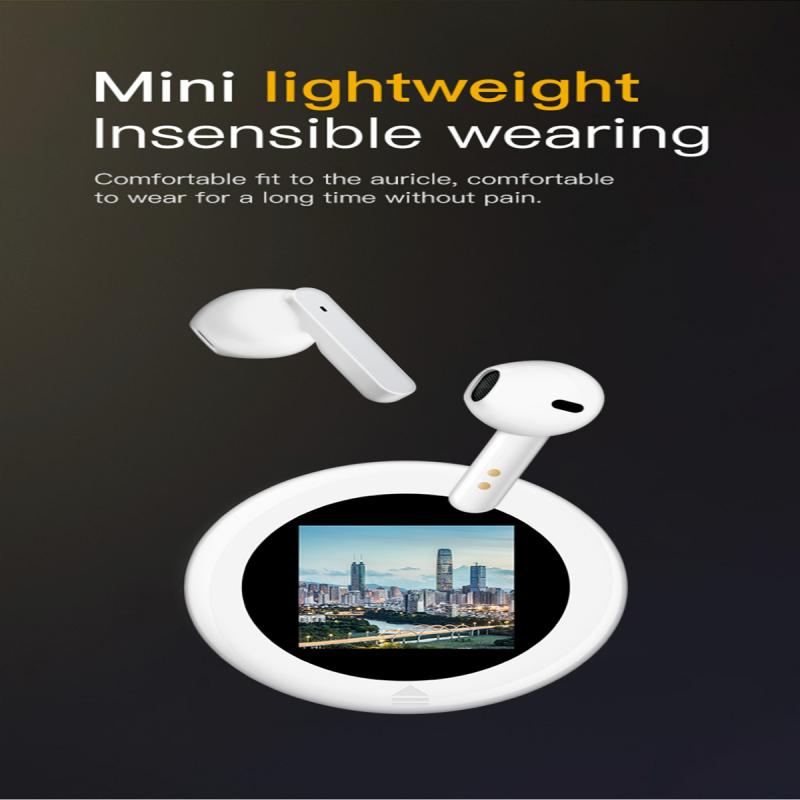 Wireless Bluetooth Headset with HD LCD Digital Display showcasing sleek design and advanced features.