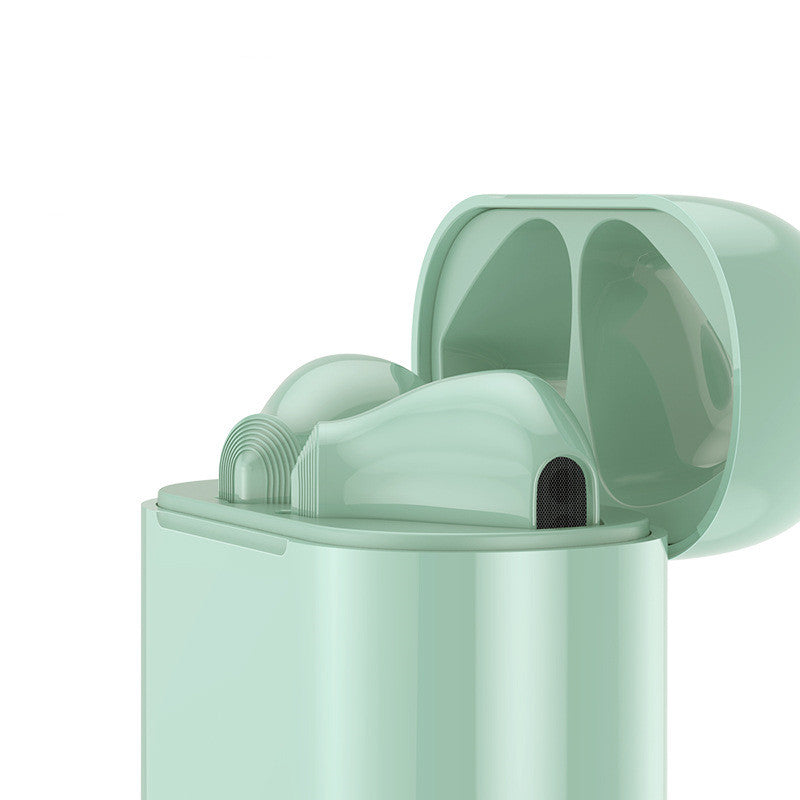 Wireless Bluetooth Headset TWS In-ear Stereo in black, showcasing its sleek design and ergonomic earplug type.