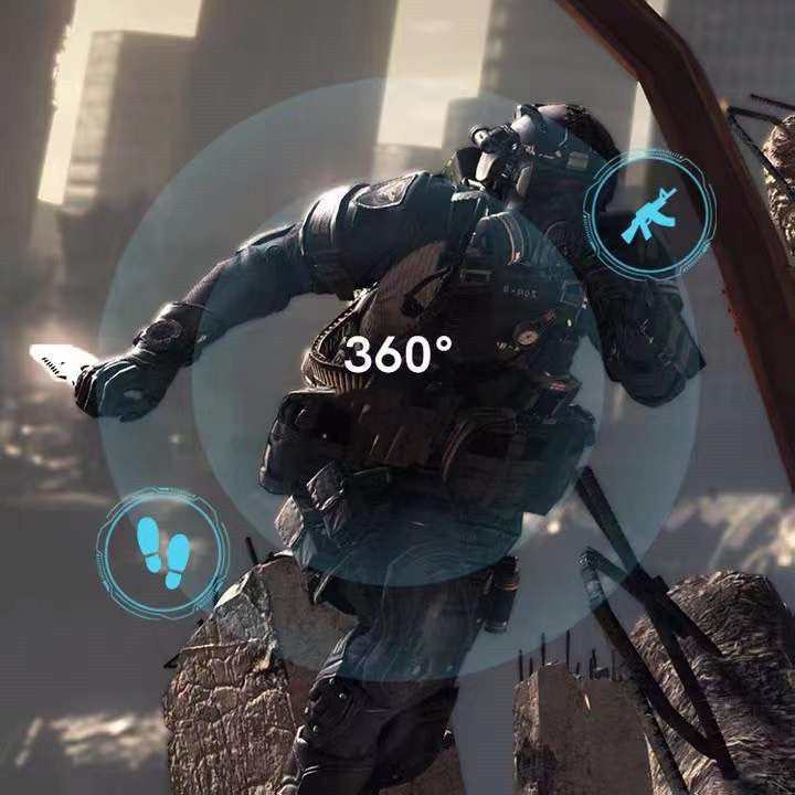 Wireless Gaming Low Latency Bluetooth Headset with charging compartment and ear caps, showcasing sleek design and modern technology.