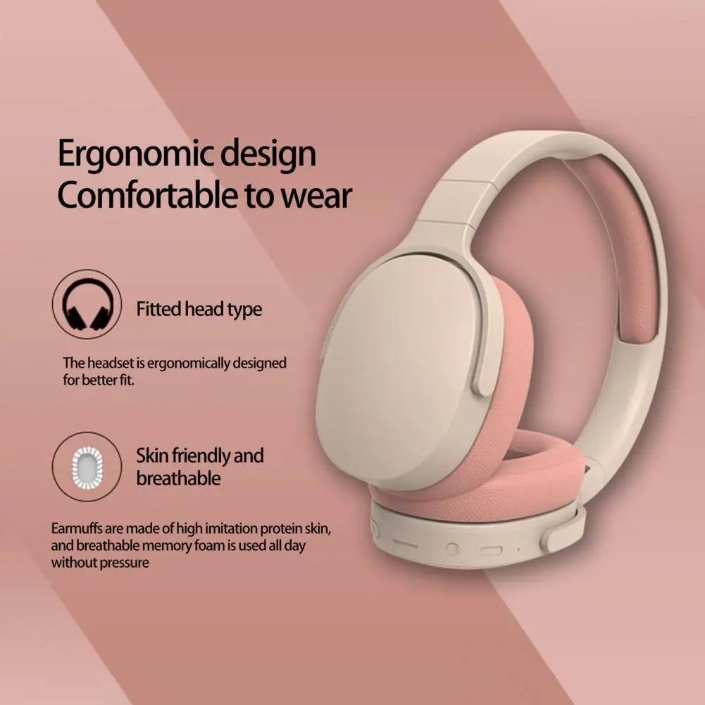Wireless Headset featuring HiFi audio, ergonomic design, and intelligent noise reduction technology, perfect for music and calls.