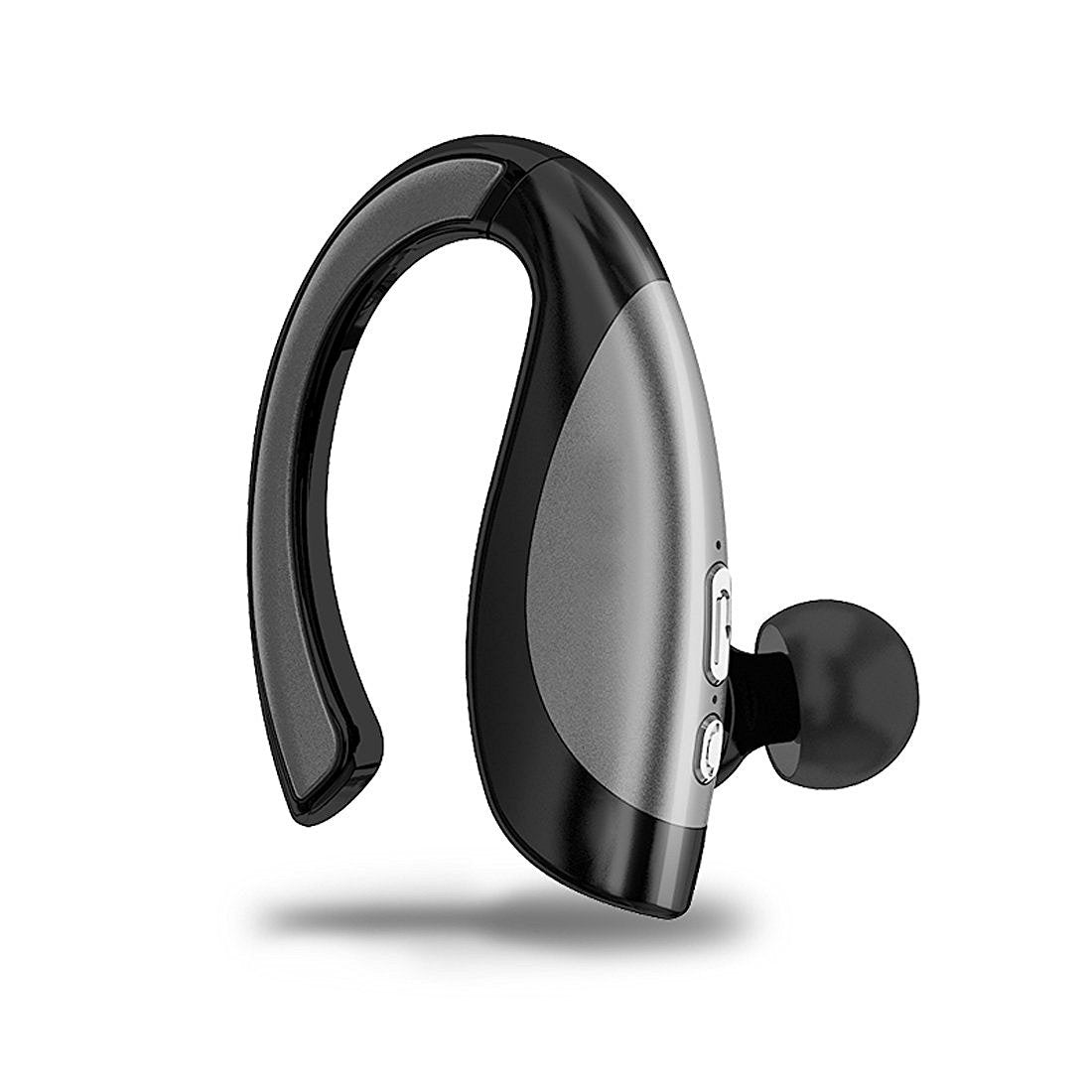 Wireless Stereo BT In-Ear Headphone with earhooks, showcasing a sleek design and Bluetooth connectivity.