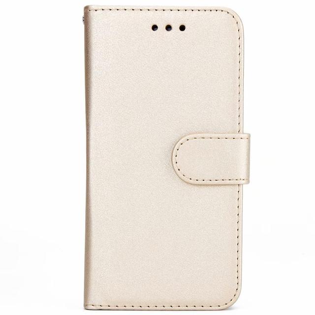 2 in 1 Magnetic Detachable Leather Wallet Case for iPhone, featuring a sleek vegan leather design with card slots and a detachable phone holder.