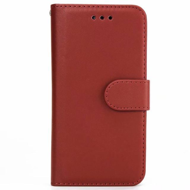 2 in 1 Magnetic Detachable Leather Wallet Case for iPhone, featuring a sleek vegan leather design with card slots and a detachable phone holder.