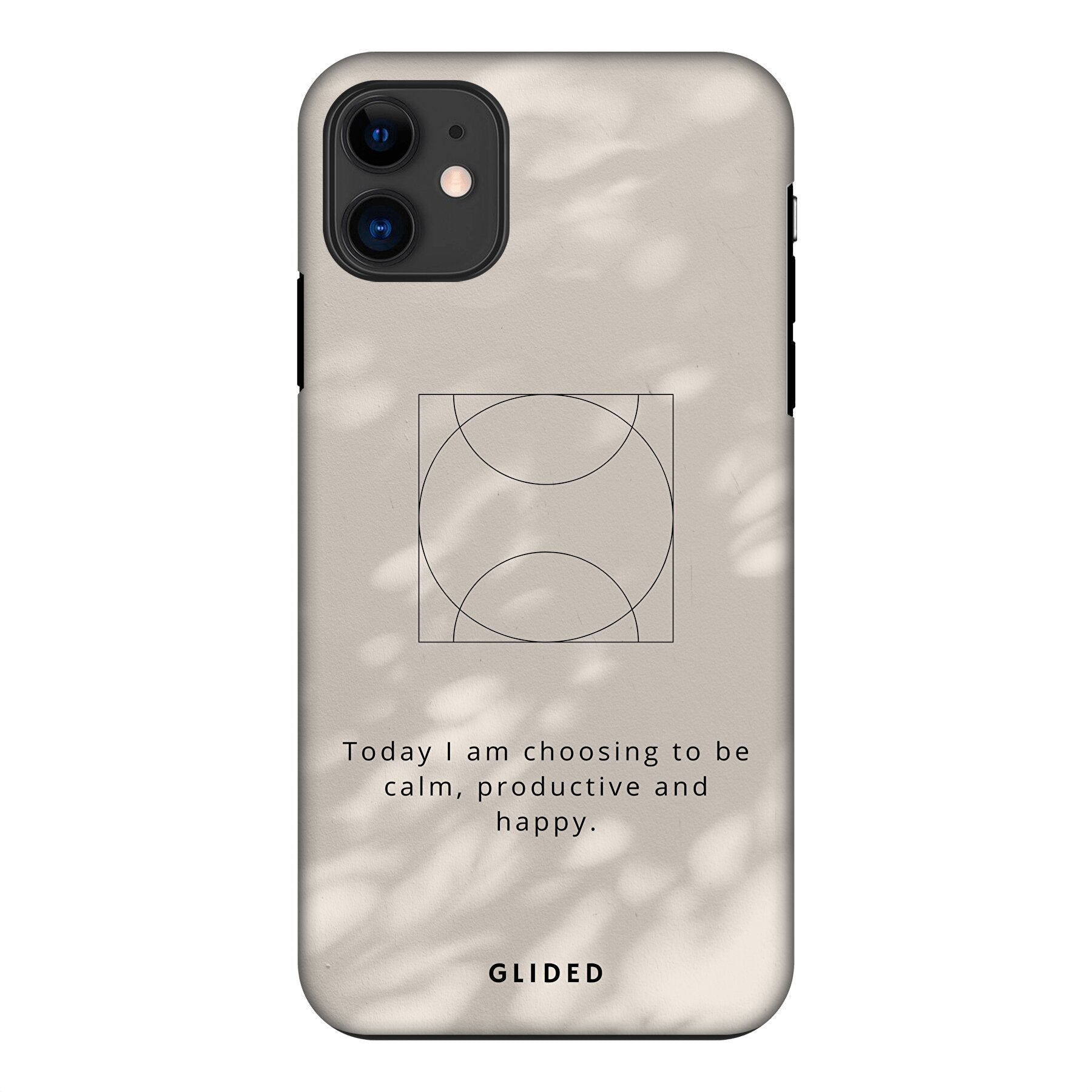 Affirmation Handyhülle für iPhone 11 mit inspirierendem Spruch auf ästhetischem Hintergrund, idealer Schutz und stilvolles Design.