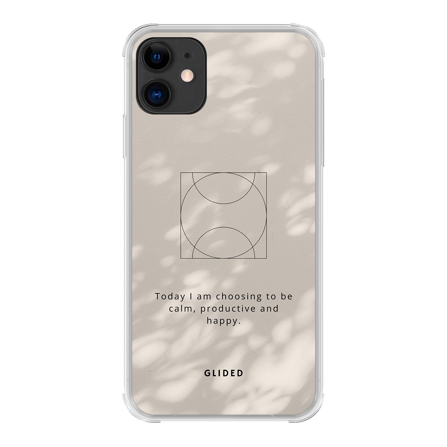 Affirmation Handyhülle für iPhone 11 mit inspirierendem Spruch auf ästhetischem Hintergrund, idealer Schutz und stilvolles Design.