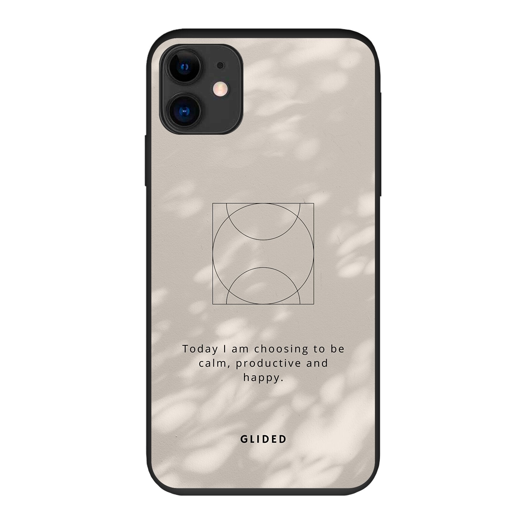 Affirmation Handyhülle für iPhone 11 mit inspirierendem Spruch auf ästhetischem Hintergrund, idealer Schutz und stilvolles Design.