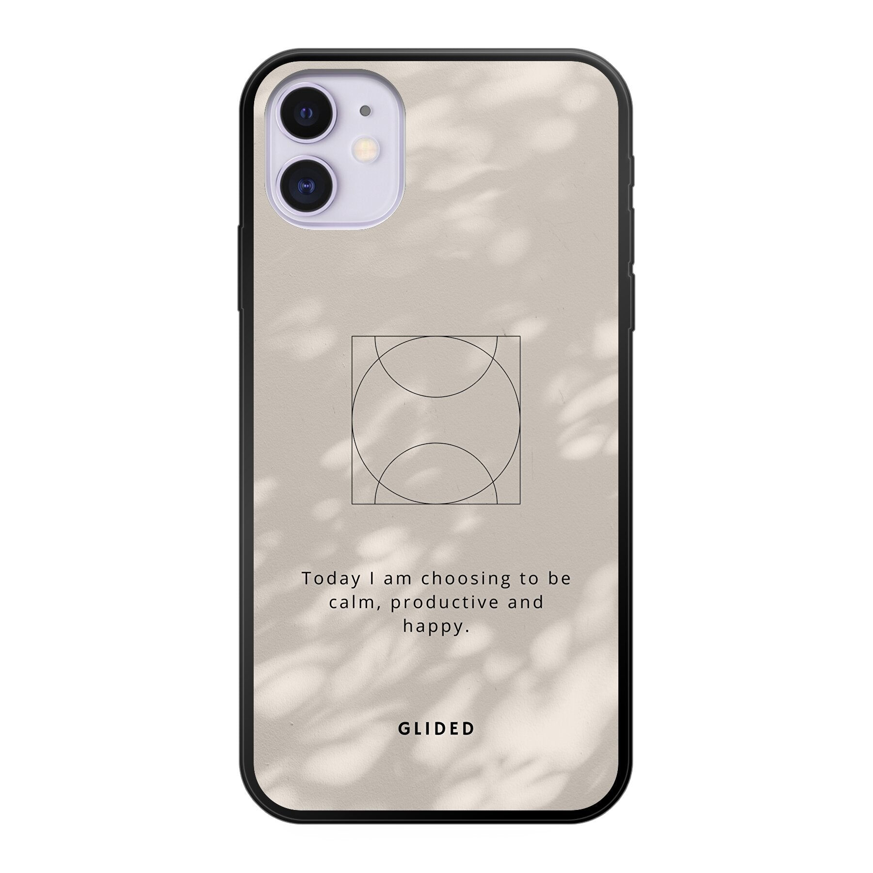 Affirmation Handyhülle für iPhone 11 mit inspirierendem Spruch auf ästhetischem Hintergrund, idealer Schutz und stilvolles Design.