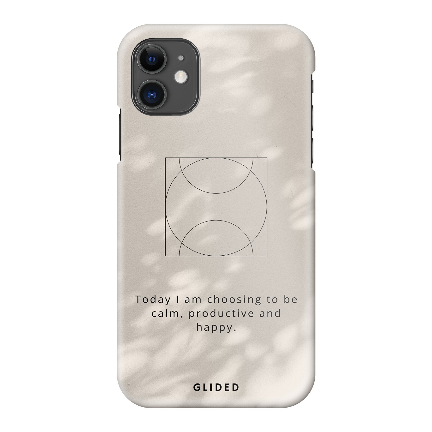 Affirmation Handyhülle für iPhone 11 mit inspirierendem Spruch auf ästhetischem Hintergrund, idealer Schutz und stilvolles Design.