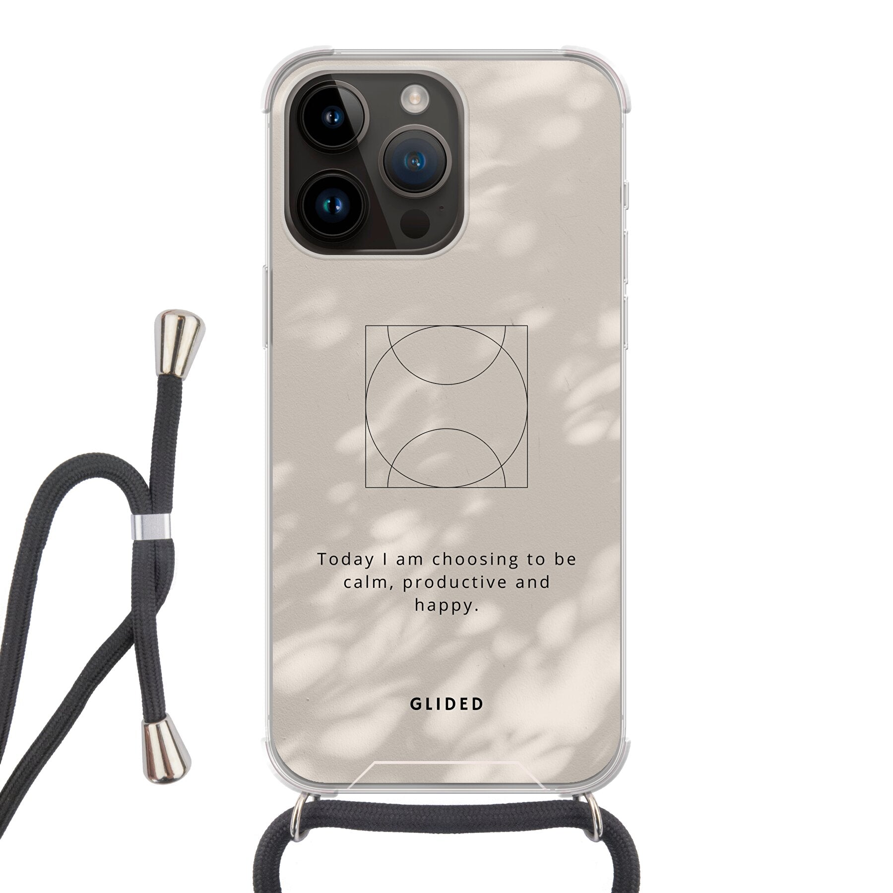 Affirmation Handyhülle für iPhone 14 Pro Max mit inspirierendem Spruch auf ästhetischem Hintergrund, idealer Schutz und stilvolles Design.