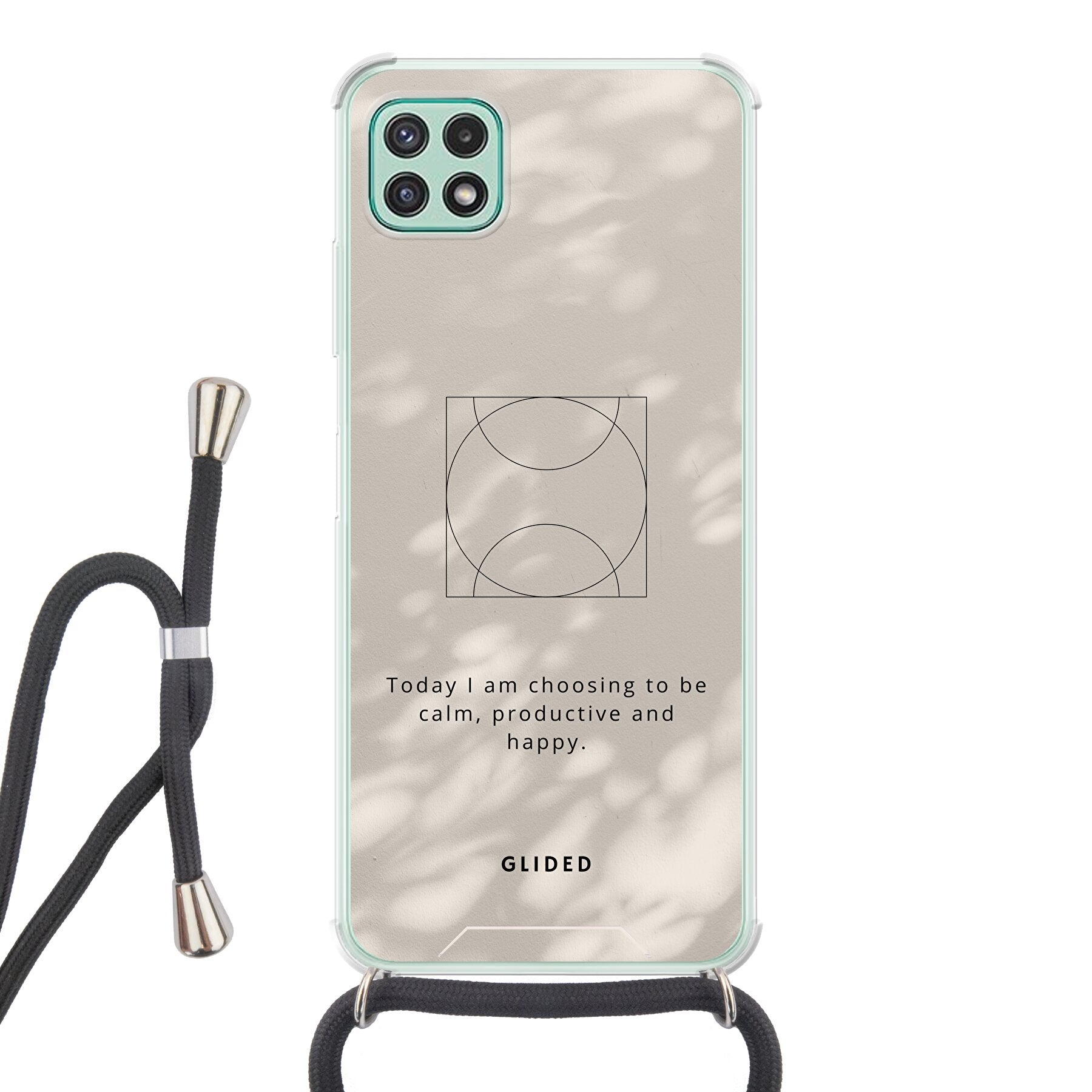 Affirmation Handyhülle für Samsung Galaxy A22 5G mit inspirierendem Spruch auf ästhetischem Hintergrund, idealer Schutz und stilvolles Design.