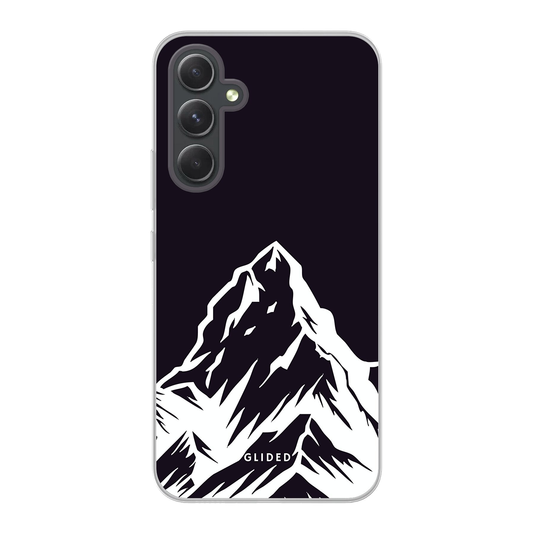 Alpine Adventure Handyhülle für Samsung Galaxy A54 5G mit majestätischen Berggipfeln und Tälern, ideal für Naturfreunde.