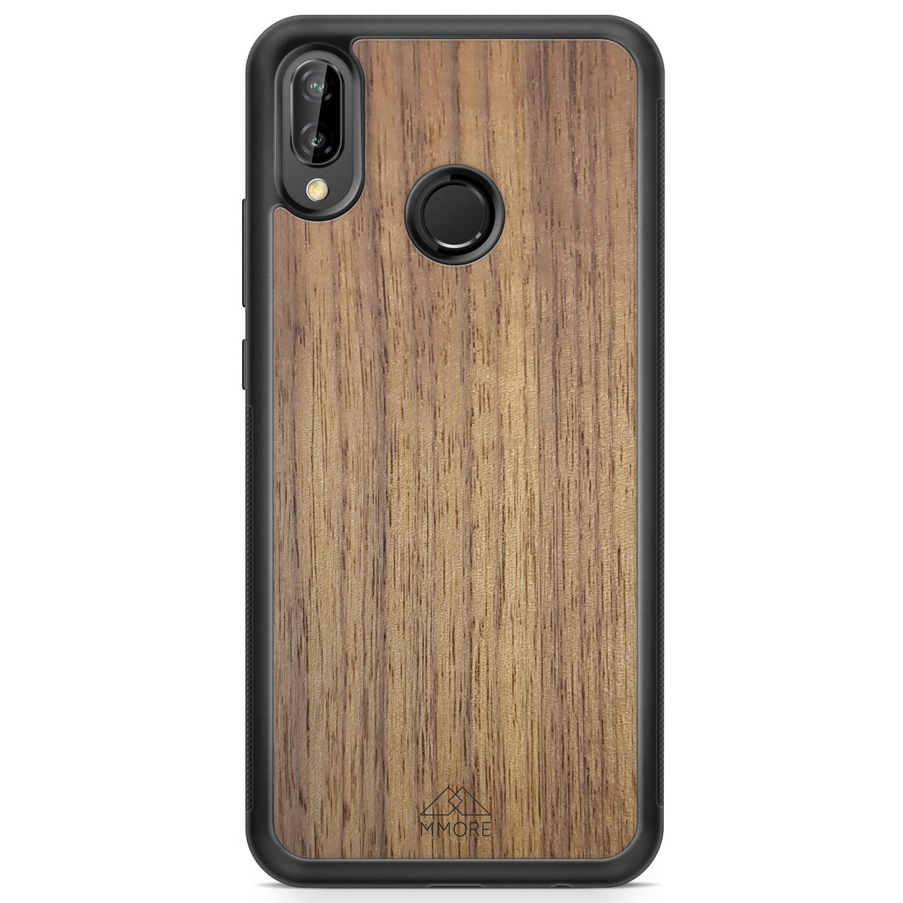 Handcrafted American Walnut phone case showcasing unique wood grain and elegant design, perfect for modern smartphones.