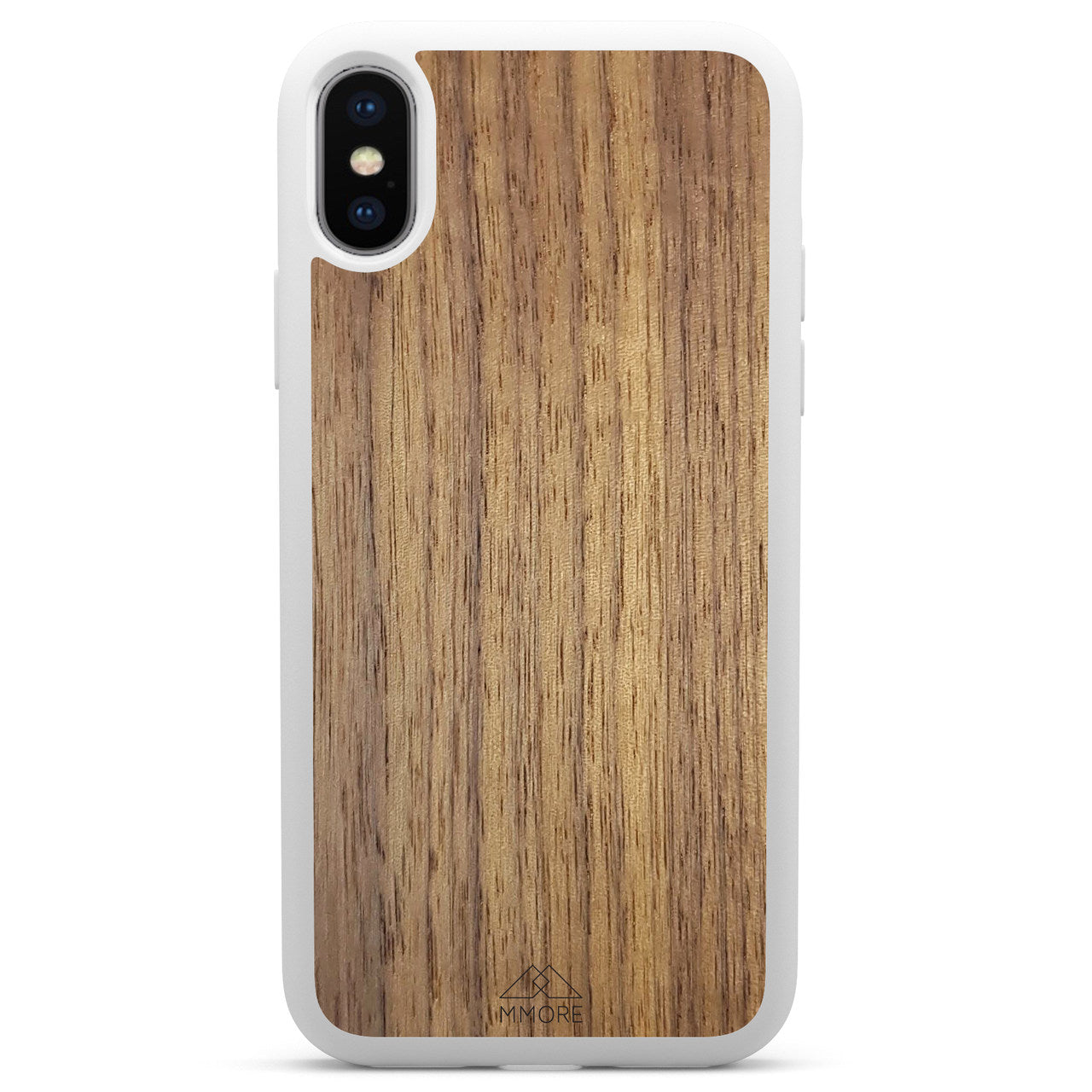 Handcrafted American Walnut phone case showcasing unique wood grain and elegant design, perfect for modern smartphones.