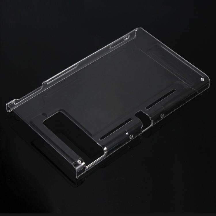 AMZER 4 in 1 Crystal Hard Shell Case for Nintendo Switch, showcasing its clear design and reinforced corners for maximum protection.