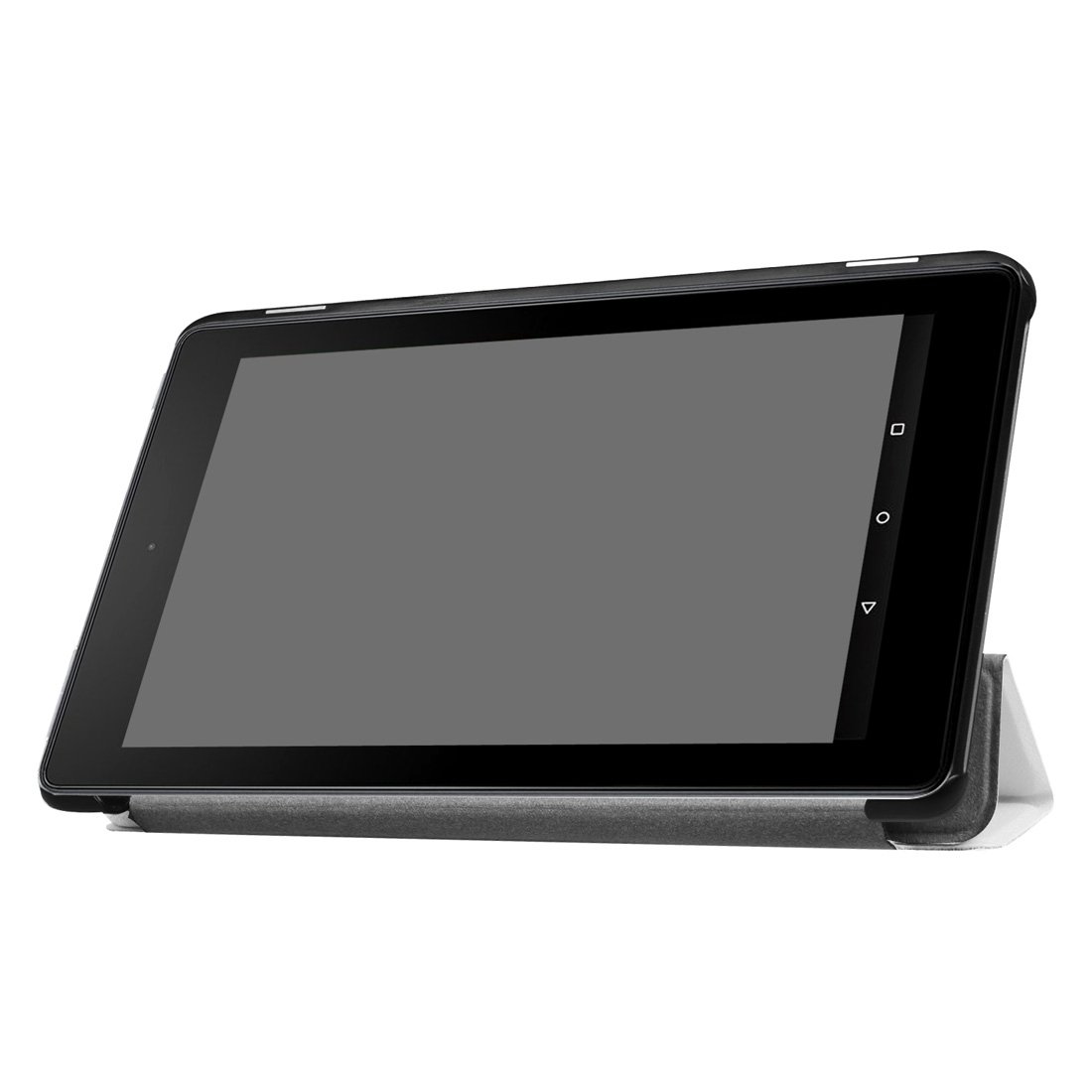 AMZER Flip Leather Case for Amazon tablet, showcasing its stylish design and functional features.