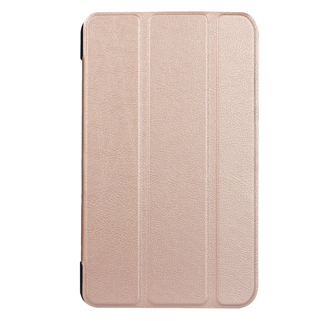 AMZER Flip Leather Case for tablets, featuring a stylish design with a three-folding holder, showcasing its sleek and functional appearance.