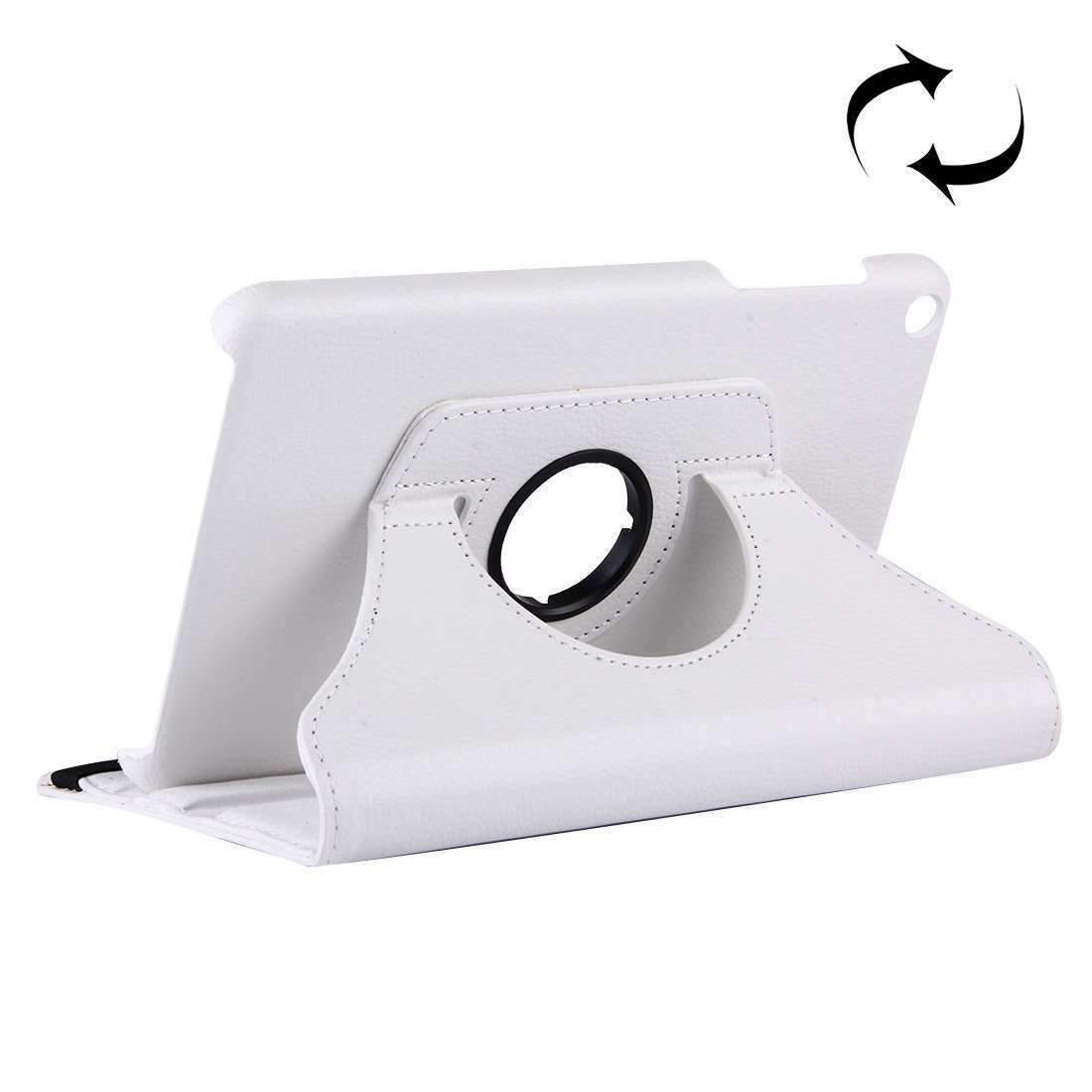 AMZER Flip Leather Case for Huawei MediaPad T1 8.0, showcasing its sleek design and flip stand feature.