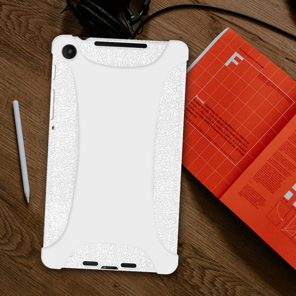 Amzer Shockproof Rugged Silicone Skin Jelly Case for Google New Nexus 7 in black, showcasing its flexible design and textured grip.