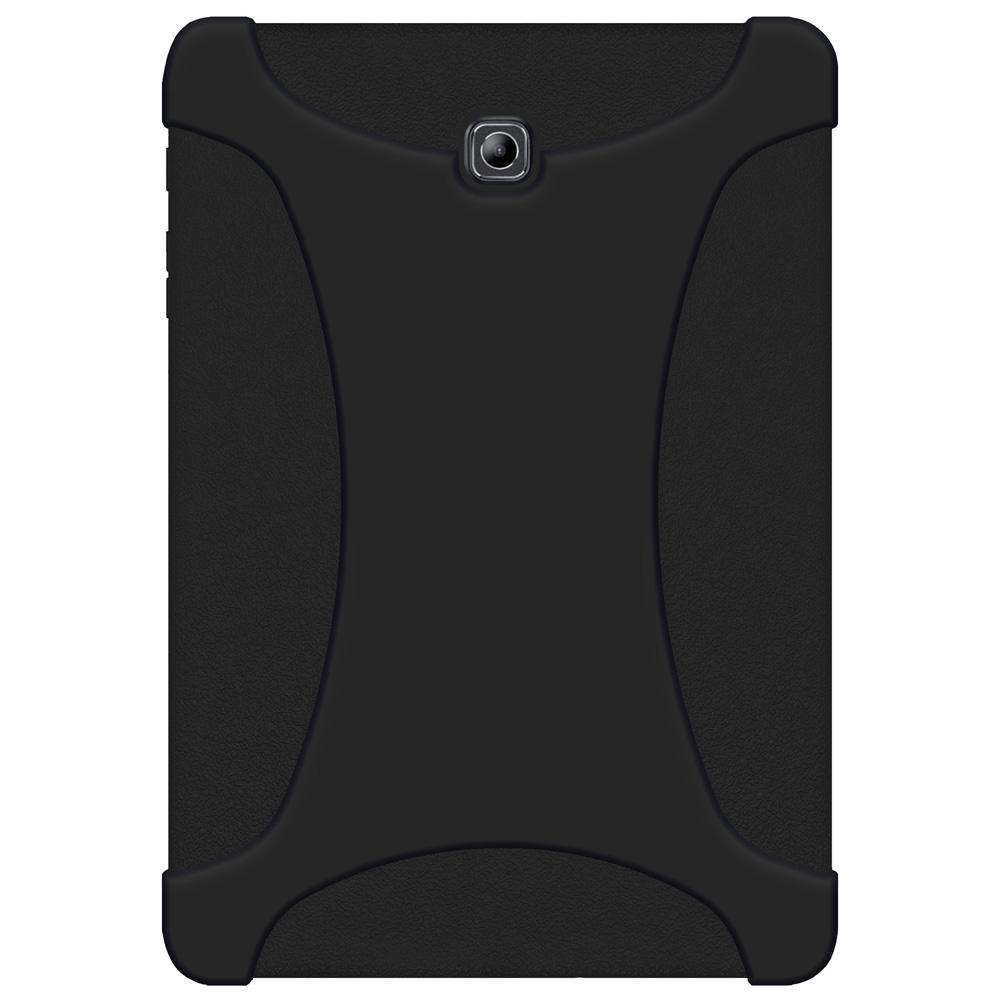AMZER Shockproof Silicone Skin Jelly Case for Samsung GALAXY Tab S2, showcasing its flexible design and textured grip.