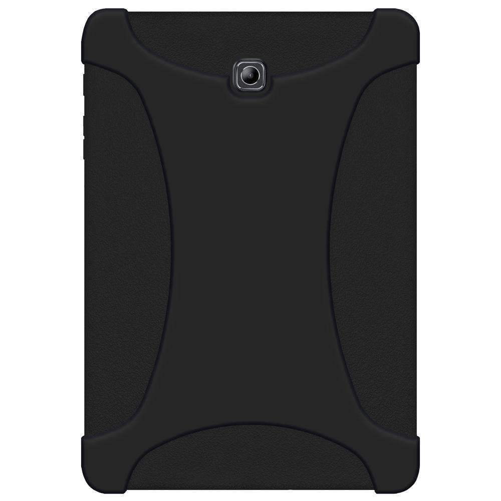 AMZER Shockproof Silicone Skin Jelly Case for Samsung GALAXY Tab S2, showcasing its flexible design and textured grip.