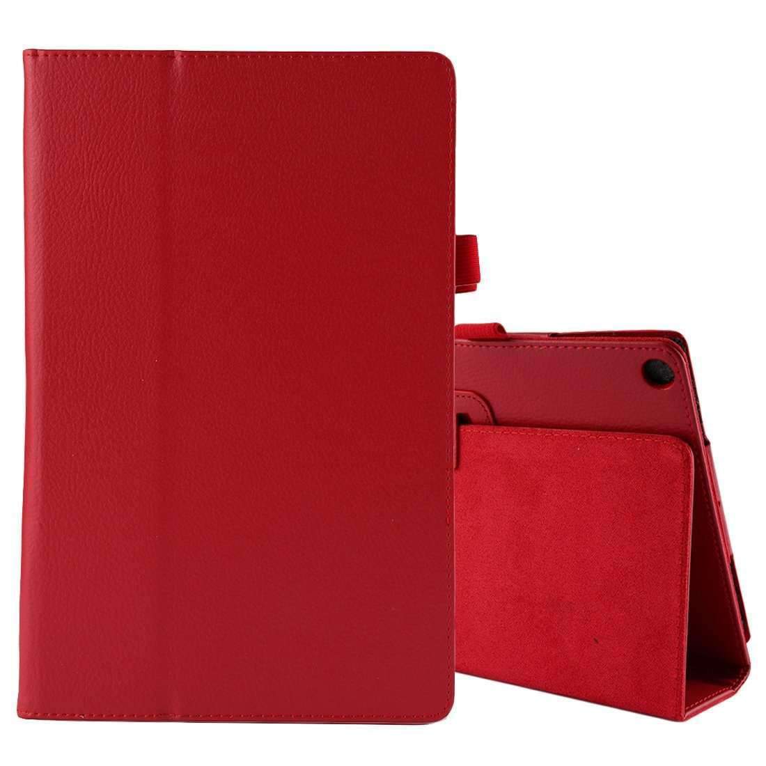 AMZER Texture Horizontal Flip Leather Case showcasing its sleek design and flip stand feature for easy horizontal viewing.