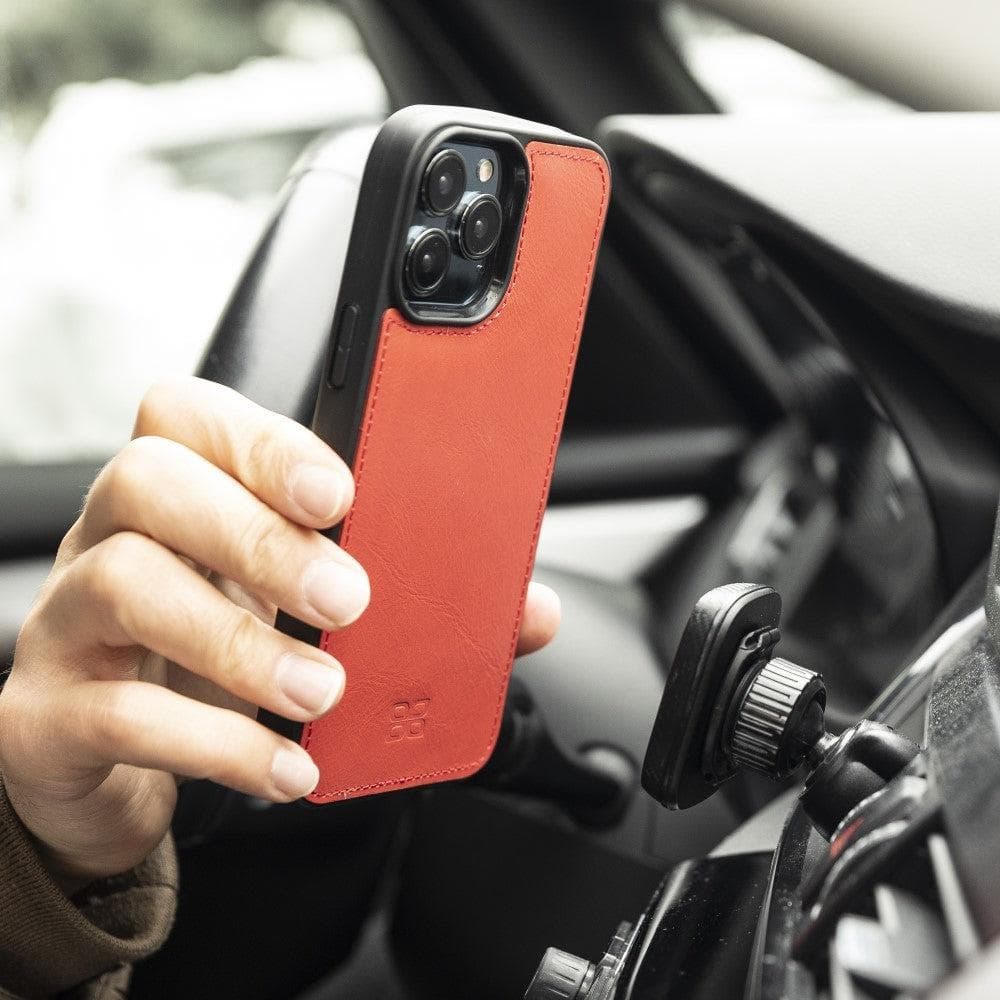 Colorful detachable leather wallet case for Apple iPhone 13 Pro Max, featuring card slots and a kick-stand.