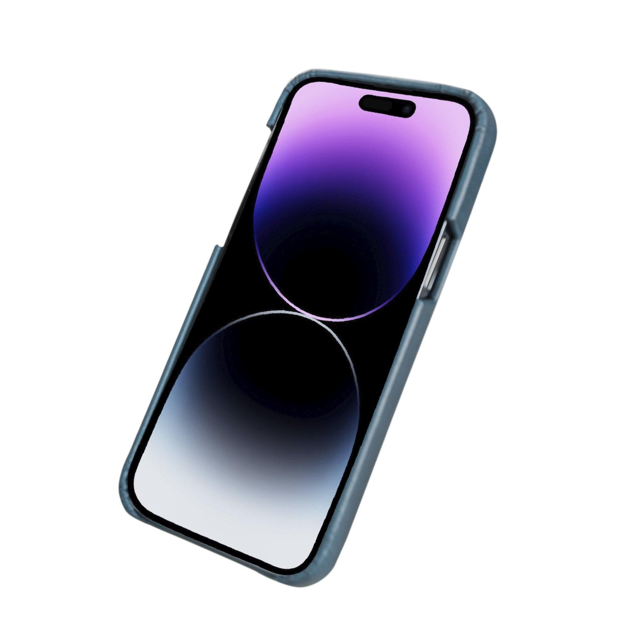 Apple iPhone 14 Series Full Leather Coating Back Cover in premium leather, showcasing its elegant design and high-quality craftsmanship.