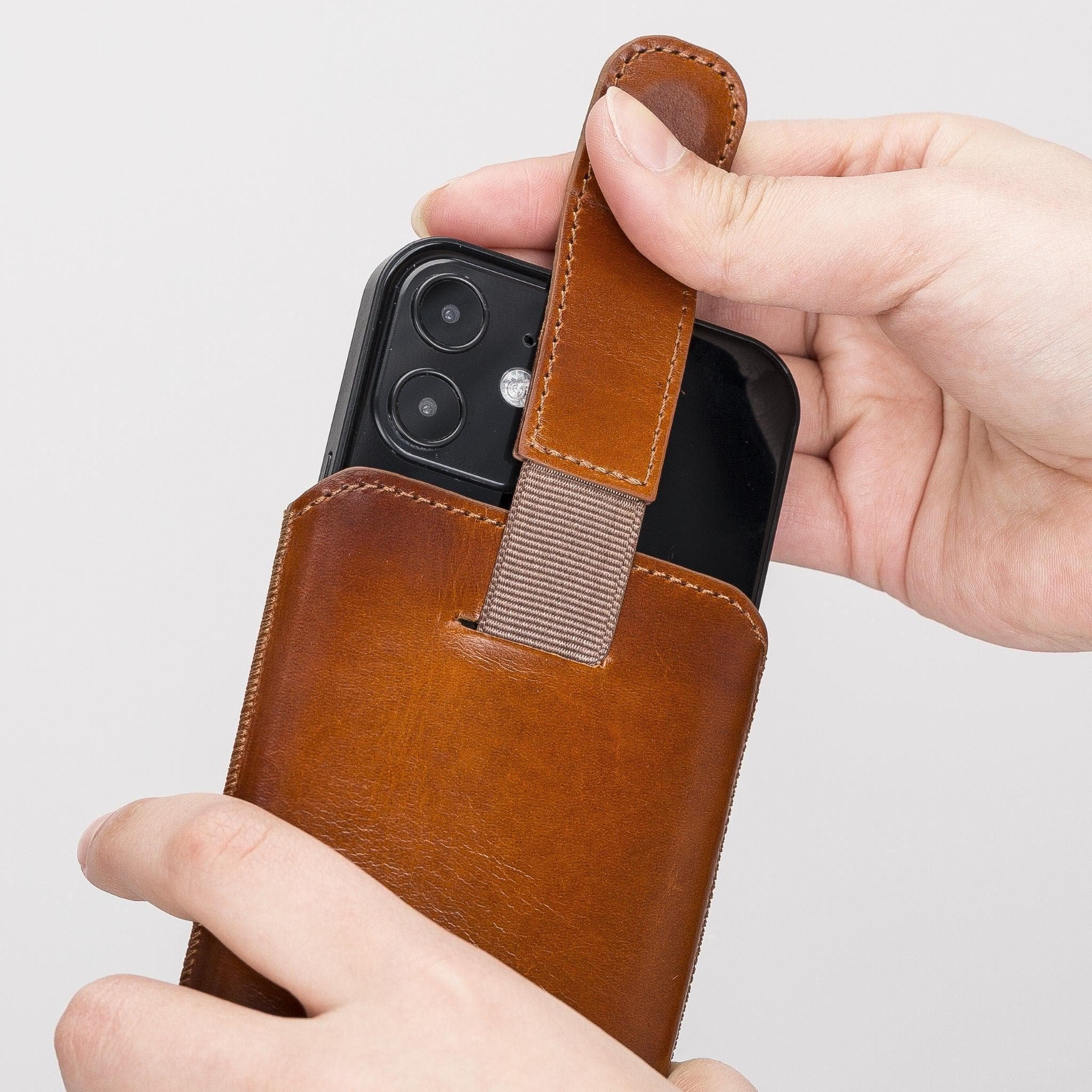 Bouletta Multi Leather Case for Apple iPhone, showcasing premium leather craftsmanship and personalization options.