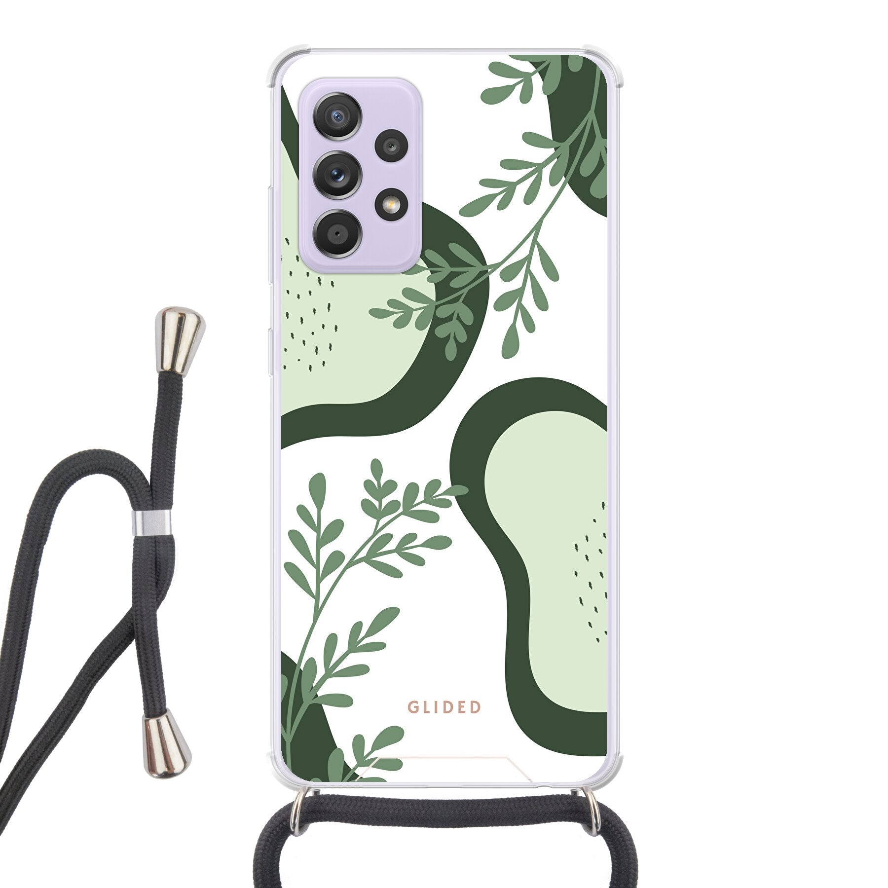 Farbenfrohe Avocado Handyhülle für Samsung Galaxy A52, A52 5G und A52s 5G mit abstraktem Design und lebendigen Farben.