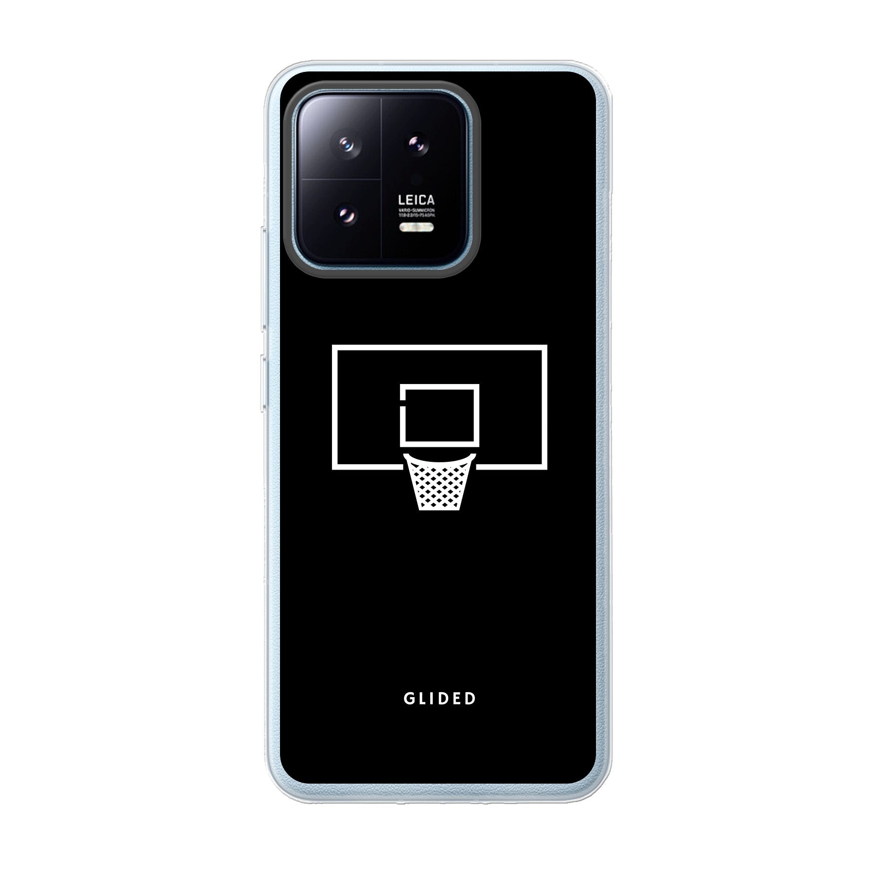 Basketball Fun Handyhülle für Xiaomi 13 Pro mit lebendigem Basketballnetz-Design auf dunklem Hintergrund.