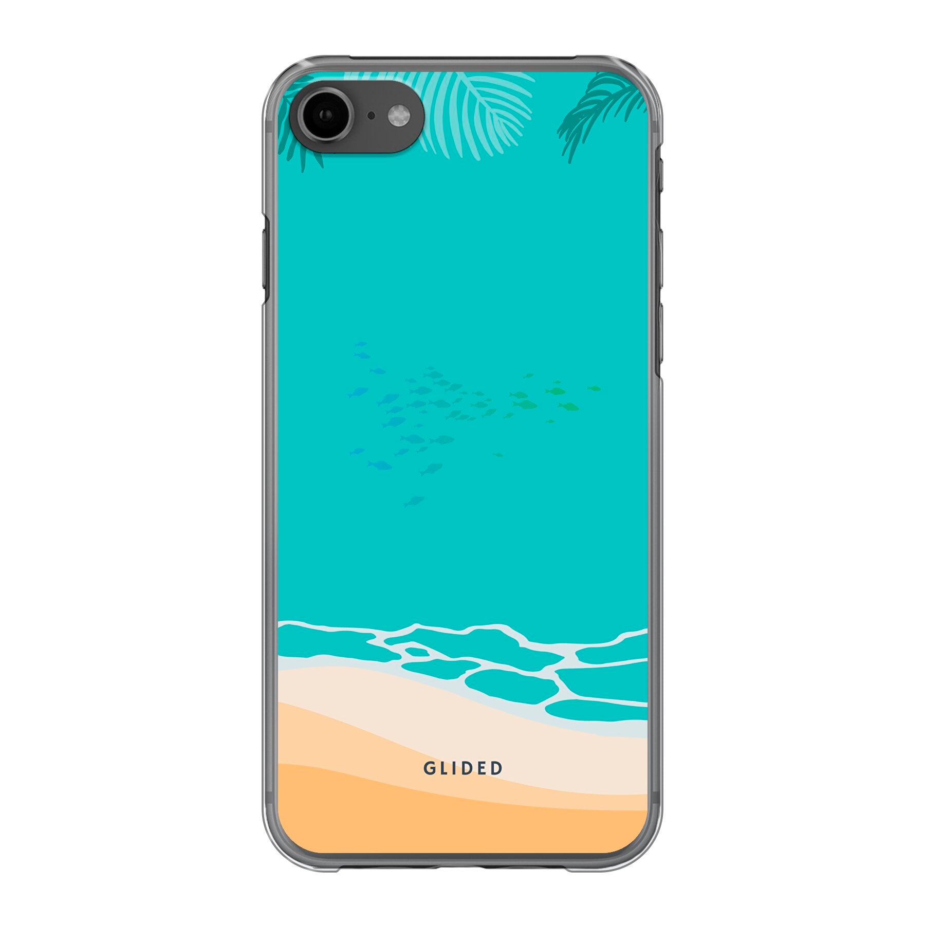 Beachy iPhone SE 2020 Handyhülle mit einzigartigem Stranddesign, idealer Schutz und präzise Aussparungen für alle Funktionen.