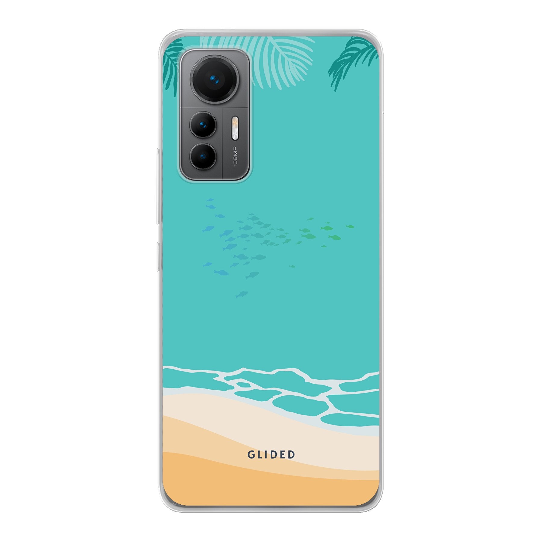 Beachy-Hülle für Xiaomi 12 Lite mit lebendigem Stranddesign, bietet Schutz und Stil.
