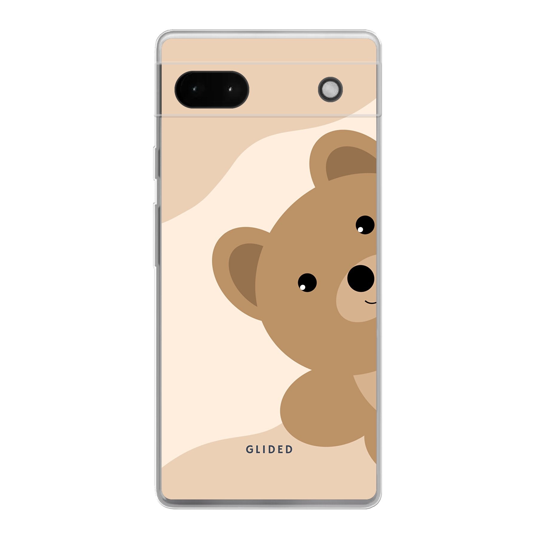 BearLove Handyhülle für Google Pixel 6a mit süßem Bärenmotiv, bietet Schutz und Stil.