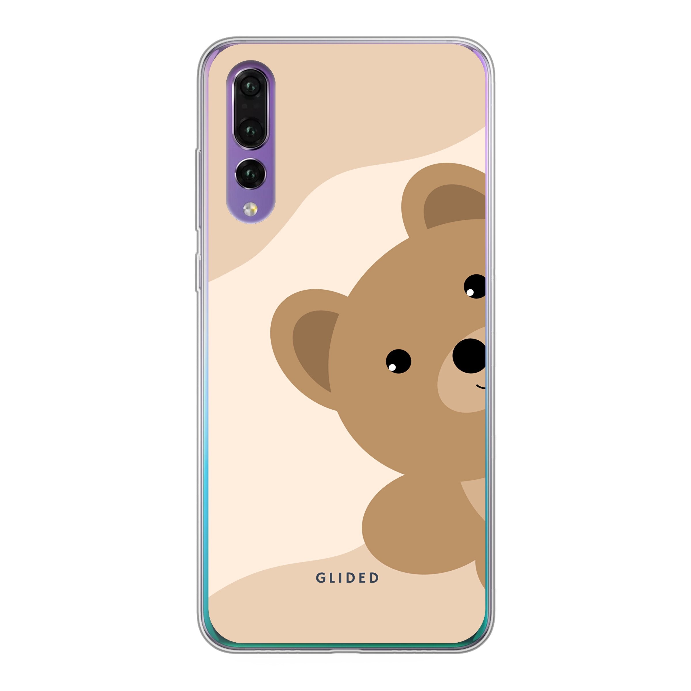 BearLove Huawei P30 Handyhülle mit süßem Bärenmotiv, die Schutz und Stil vereint.