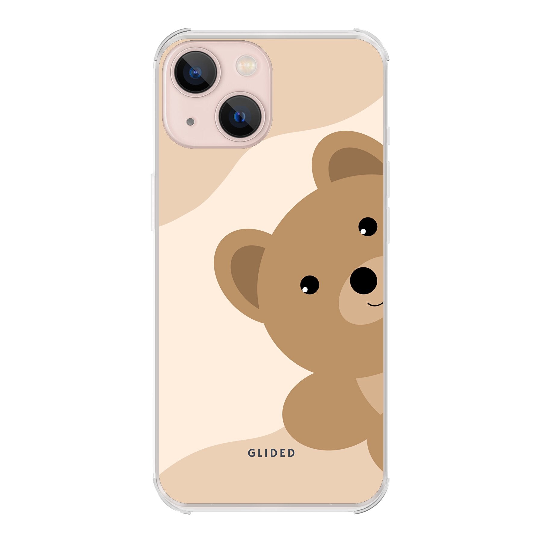 BearLove iPhone 13 Handyhülle mit süßem Bärendesign, bietet Schutz und Stil.
