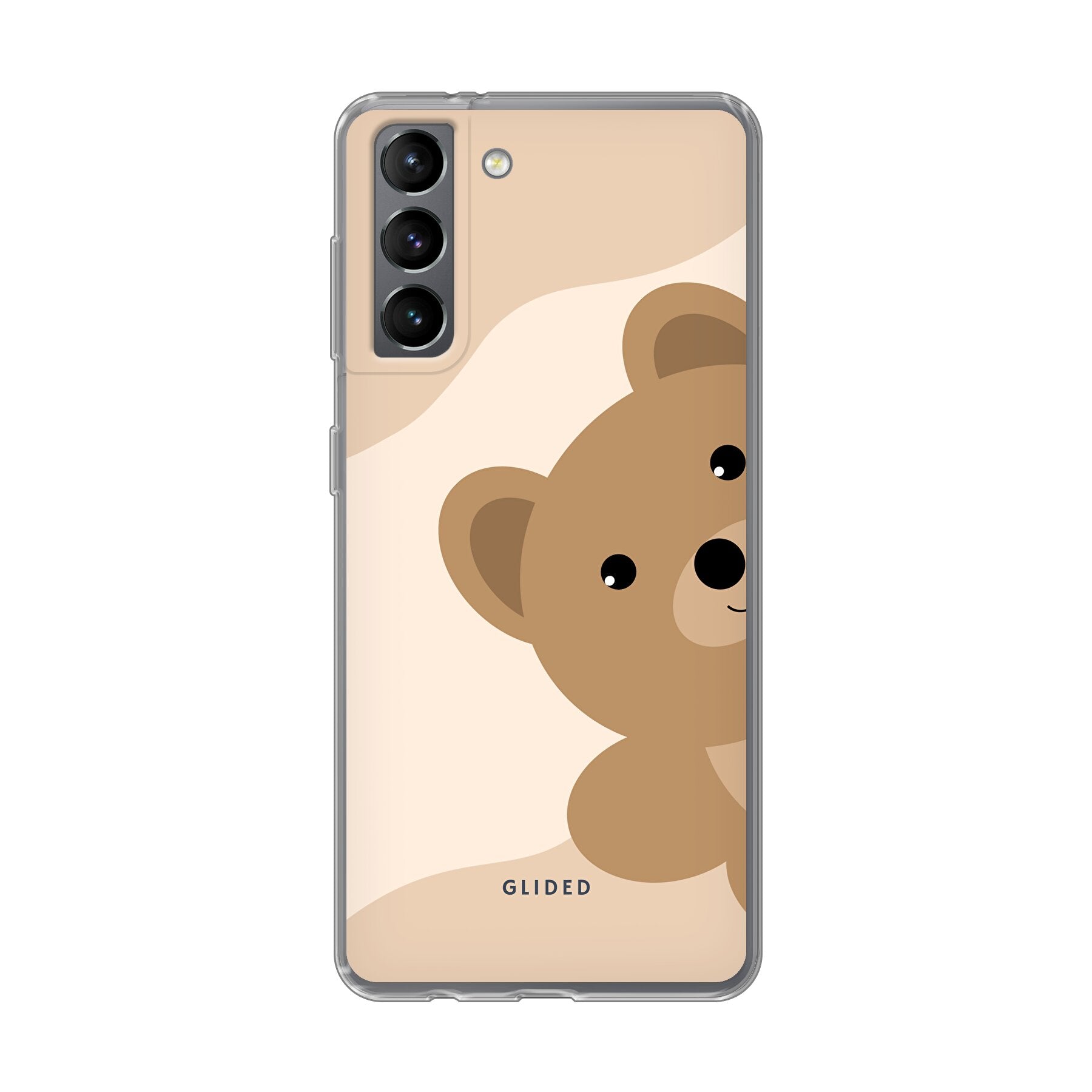 BearLove Handyhülle für Samsung Galaxy S21 5G mit süßem Bärenmotiv, bietet Schutz und Stil.
