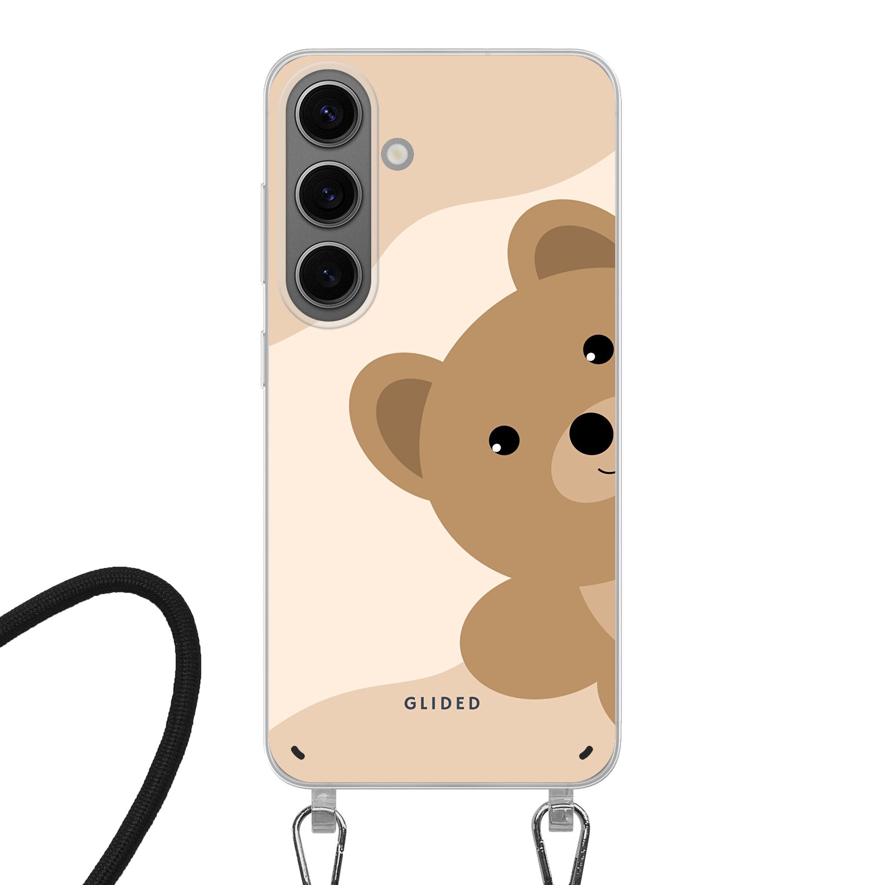 BearLove Handyhülle für Samsung Galaxy S24 mit süßem Bärenmotiv, bietet Schutz und Stil.