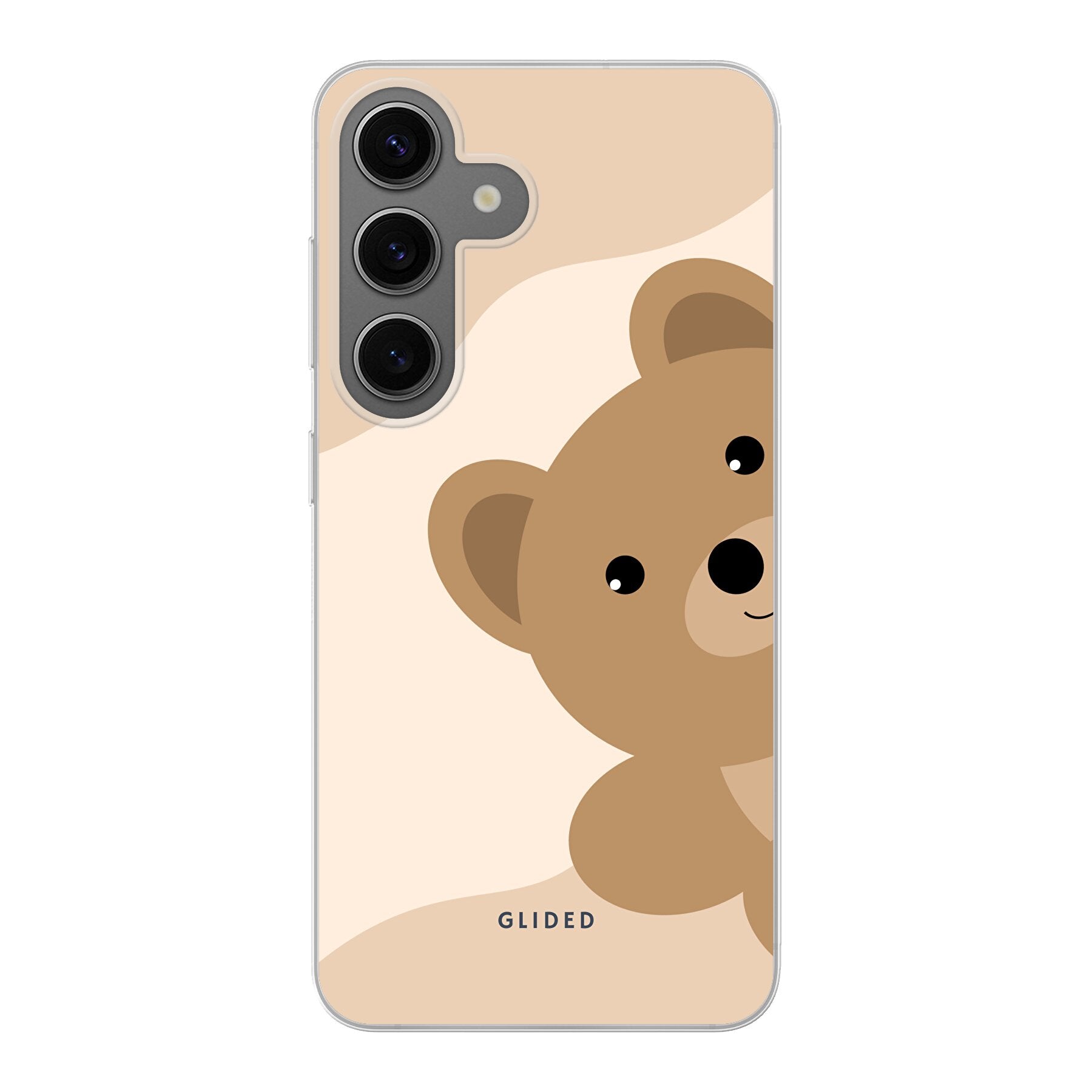 BearLove Handyhülle für Samsung Galaxy S24 mit süßem Bärenmotiv, bietet Schutz und Stil.