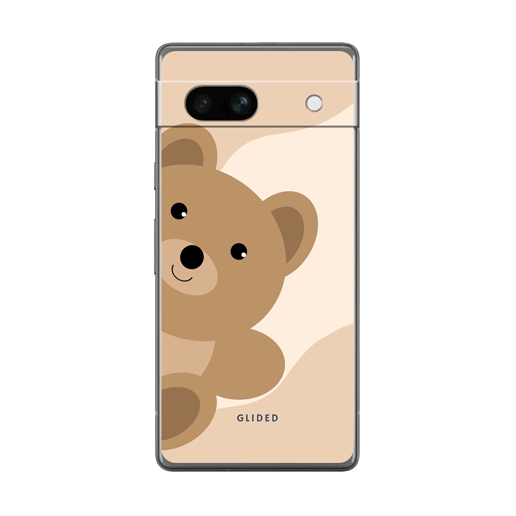 BearLove Handyhülle für Google Pixel 7a mit süßem Bärenmotiv, bietet Schutz und Stil.