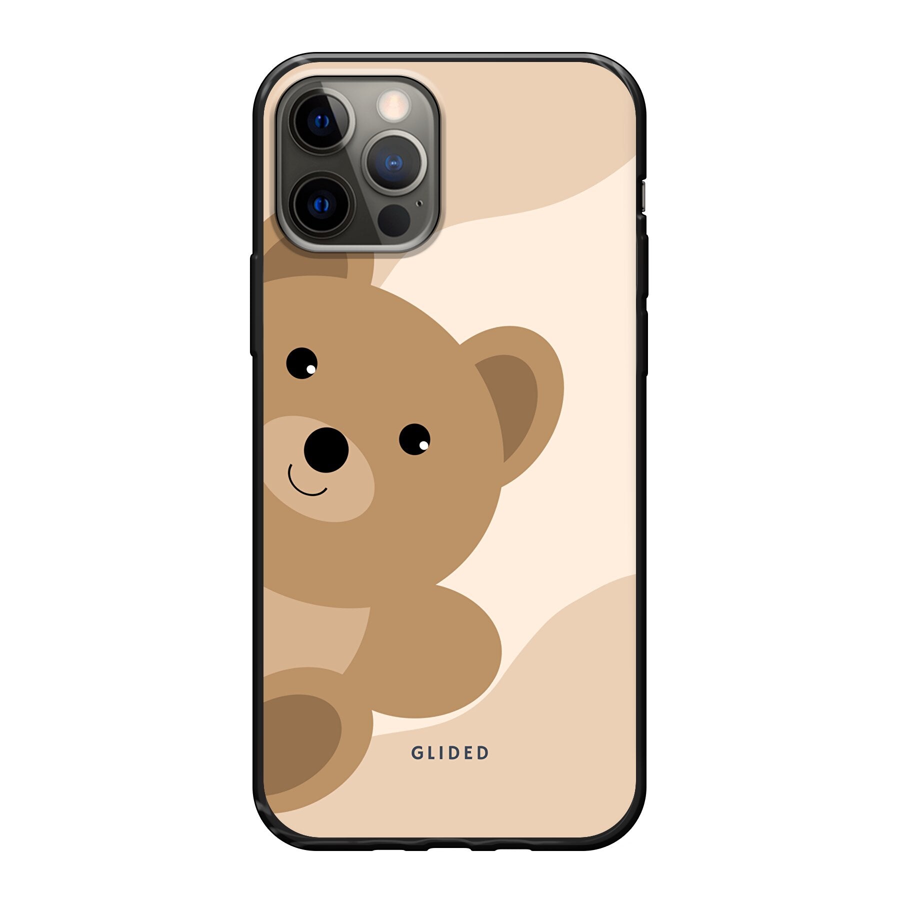 BearLove iPhone 12 Handyhülle mit süßem Bären-Design, bietet Schutz und Stil.