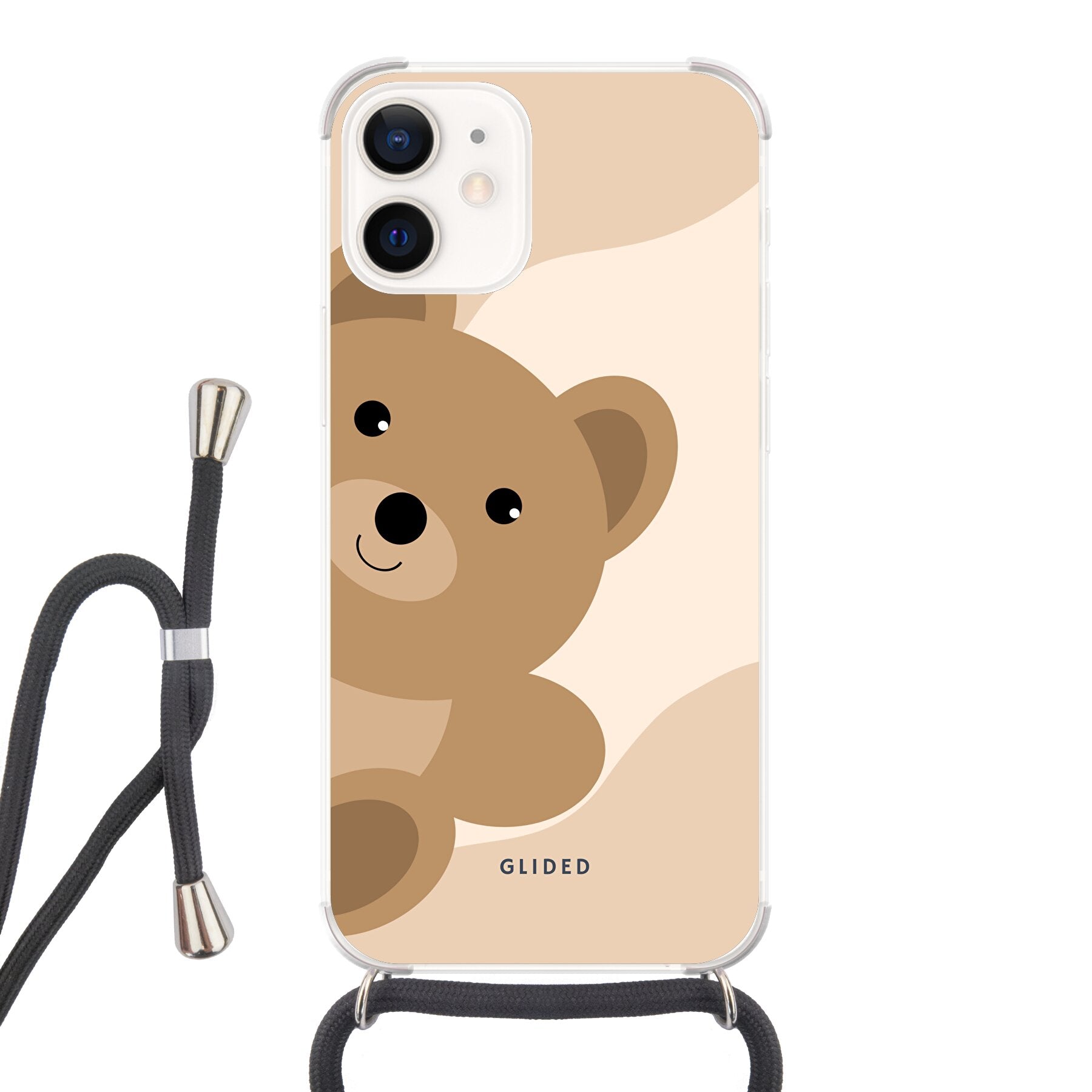BearLove iPhone 12 mini Handyhülle mit süßem Bären-Design, bietet Schutz und Stil für dein Smartphone.