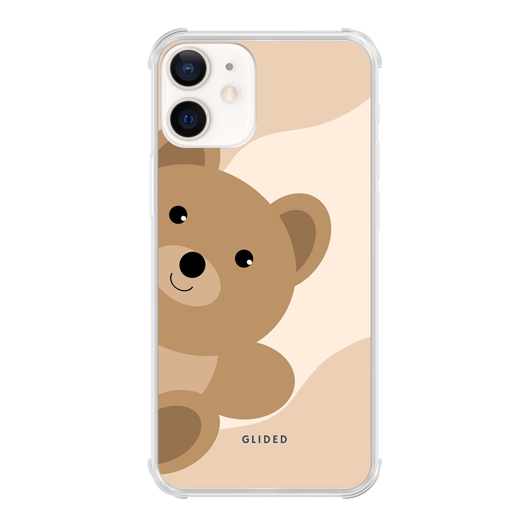 BearLove iPhone 12 Pro Handyhülle mit süßem Bären-Design, bietet Schutz und Stil.