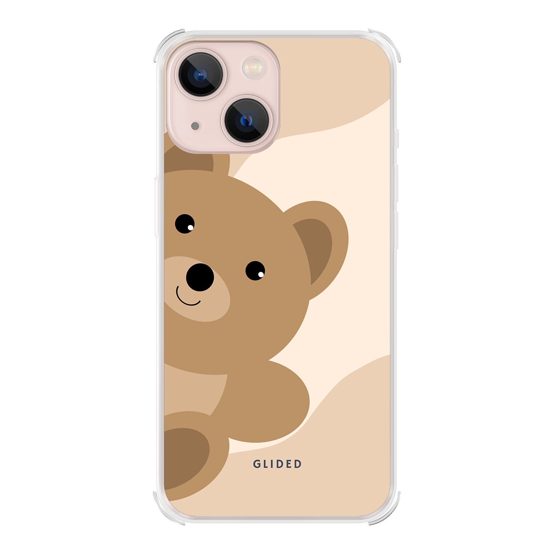 BearLove iPhone 13 mini Handyhülle mit süßem Bären-Design, bietet Schutz und Stil.