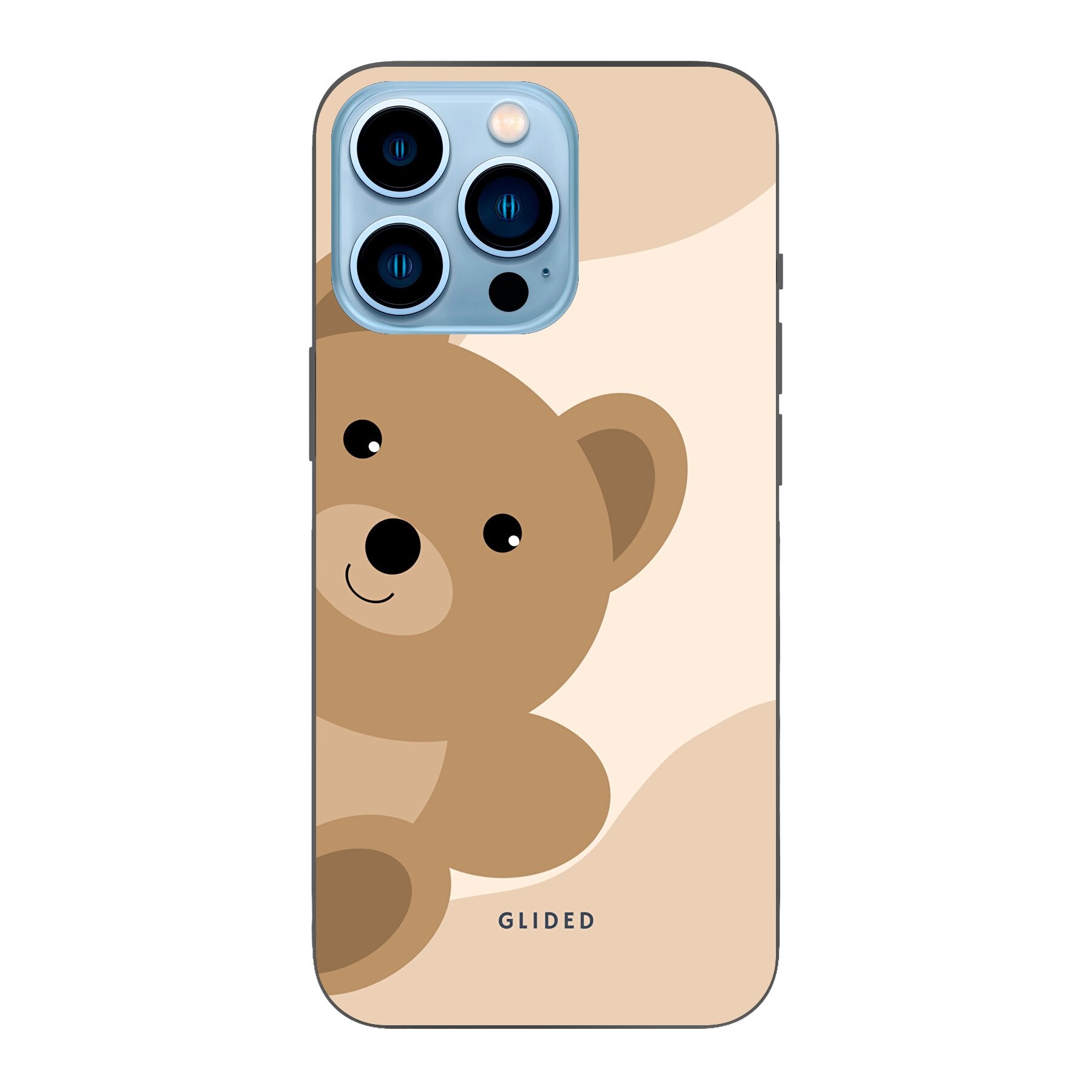 BearLove iPhone 13 Pro Max Handyhülle mit süßem Bären-Design, bietet Schutz und Stil.