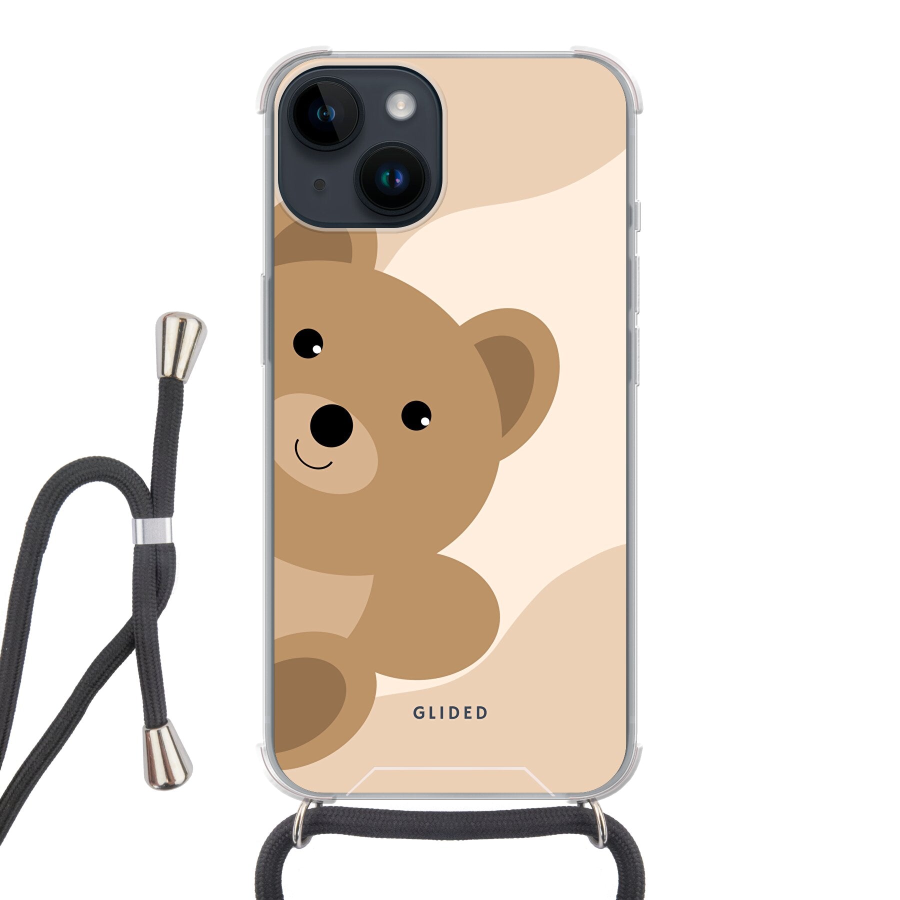 BearLove iPhone 14 Handyhülle mit süßem Bären-Design, bietet optimalen Schutz und stilvolle Ästhetik.