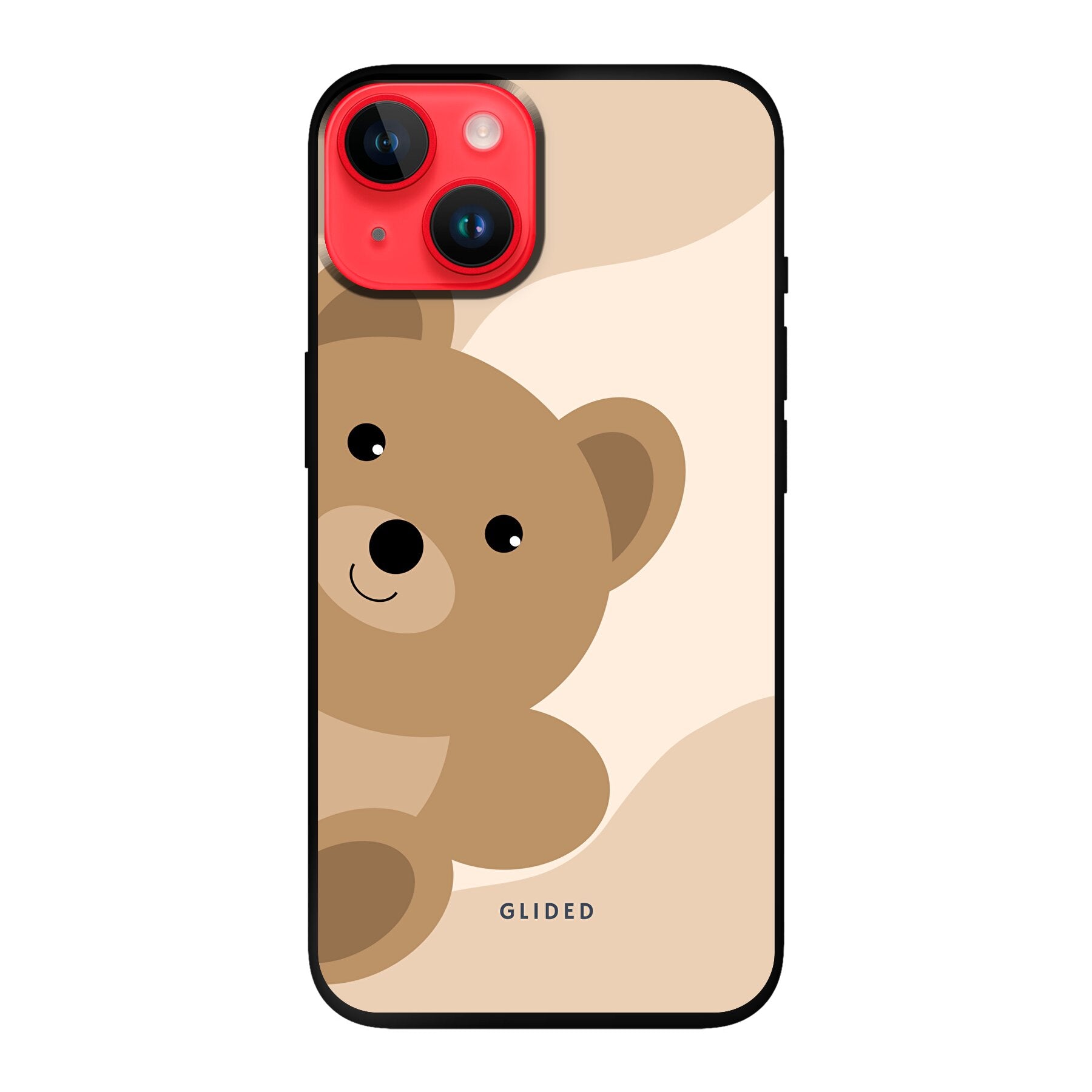 BearLove iPhone 14 Handyhülle mit süßem Bären-Design, bietet optimalen Schutz und stilvolle Ästhetik.