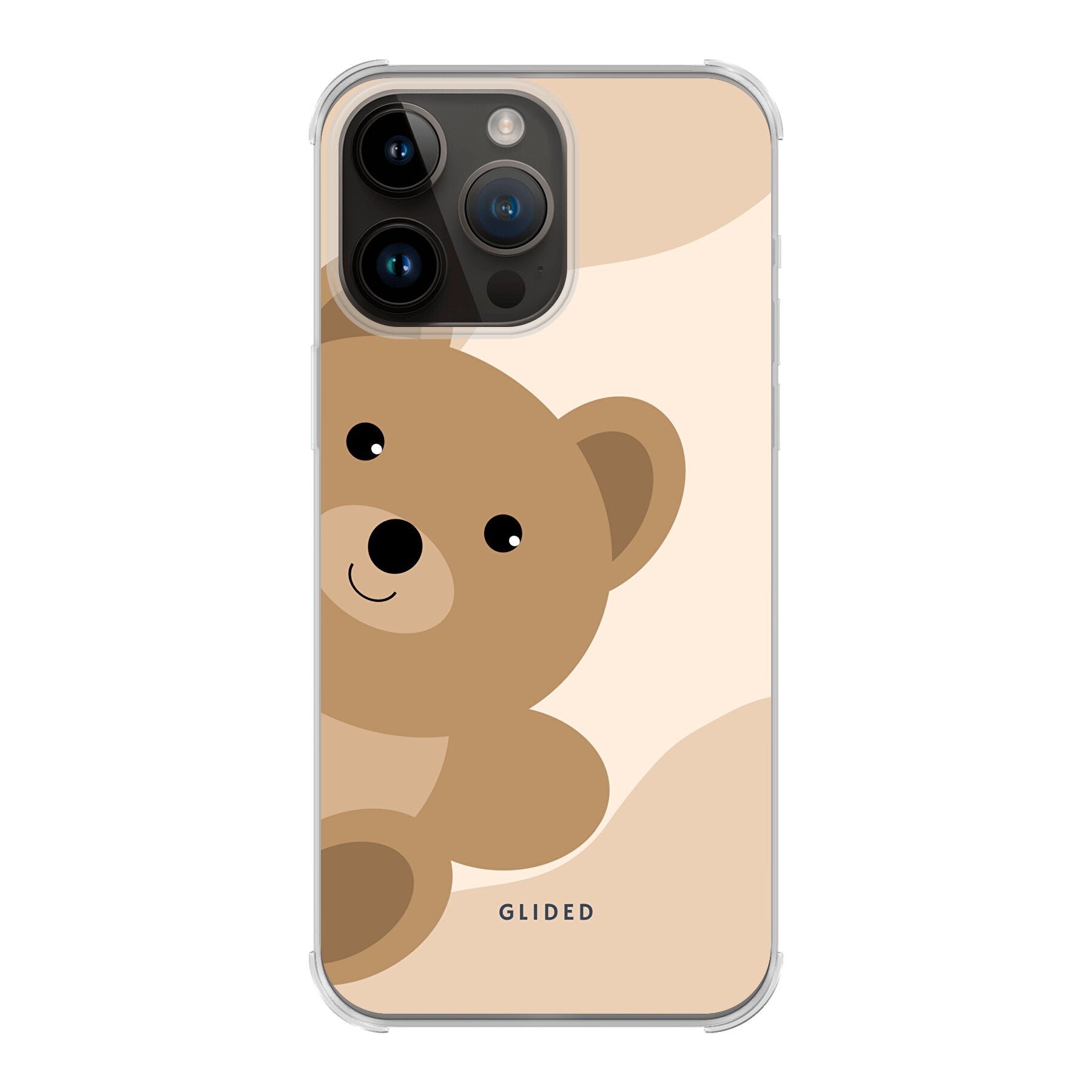 BearLove iPhone 14 Pro Max Handyhülle mit süßem Bärendesign, bietet Schutz und Stil.