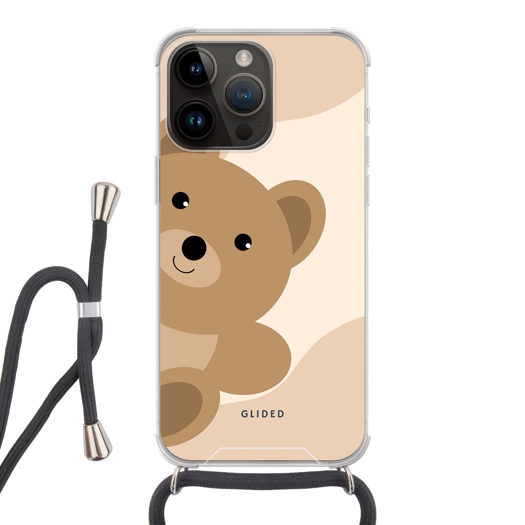 BearLove iPhone 14 Pro Max Handyhülle mit süßem Bärendesign, bietet Schutz und Stil.