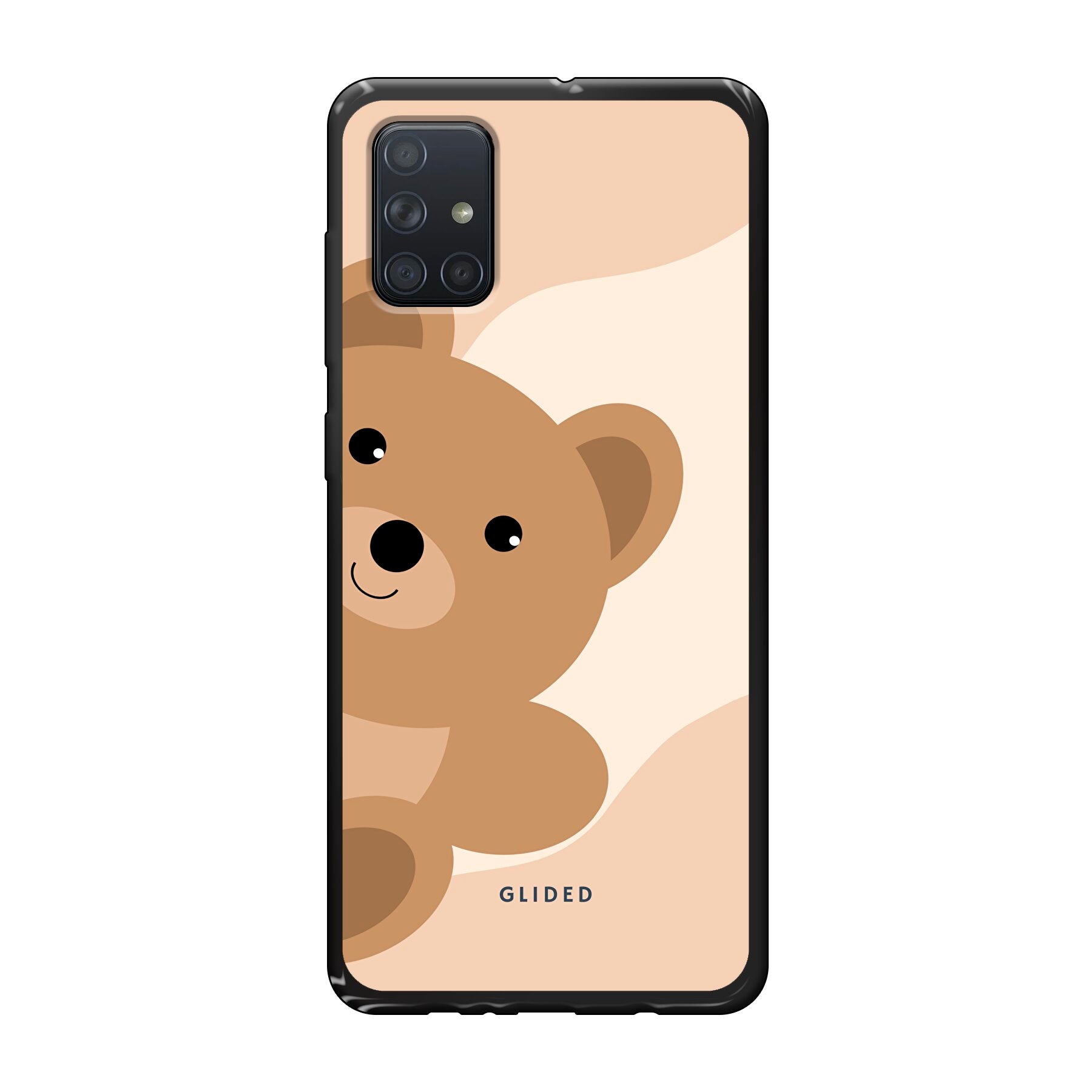 BearLove Right Handyhülle für Samsung Galaxy A71 mit süßem Bärenmotiv, bietet Schutz und Stil.