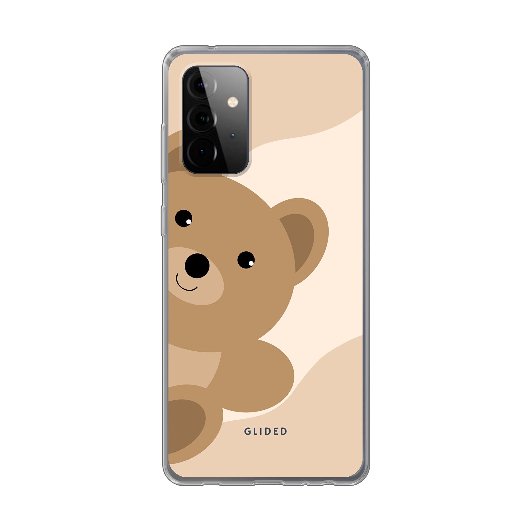 BearLove Handyhülle für Samsung Galaxy A72 5G mit süßem Bärendesign, bietet Schutz und Stil.